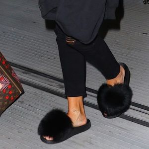 Givenchy Fur Slides 38